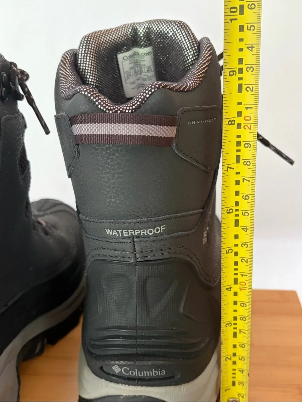 Columbia Omni-Heat Black & gray Waterproof Winter Boot Men’s 11.5 Techlite.